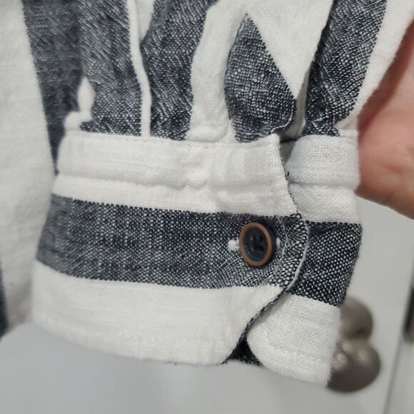 Mavi Mens 100% Cotton Long Sleeve Stripe Shirt, Size Medium - Picture 7 of 8